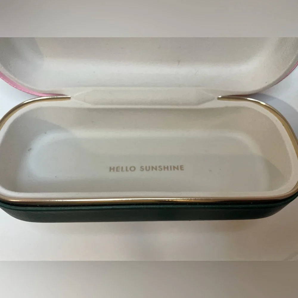 Kate Spade‎ Women’s Green and Pink Sunglasses Eyeglasses Case